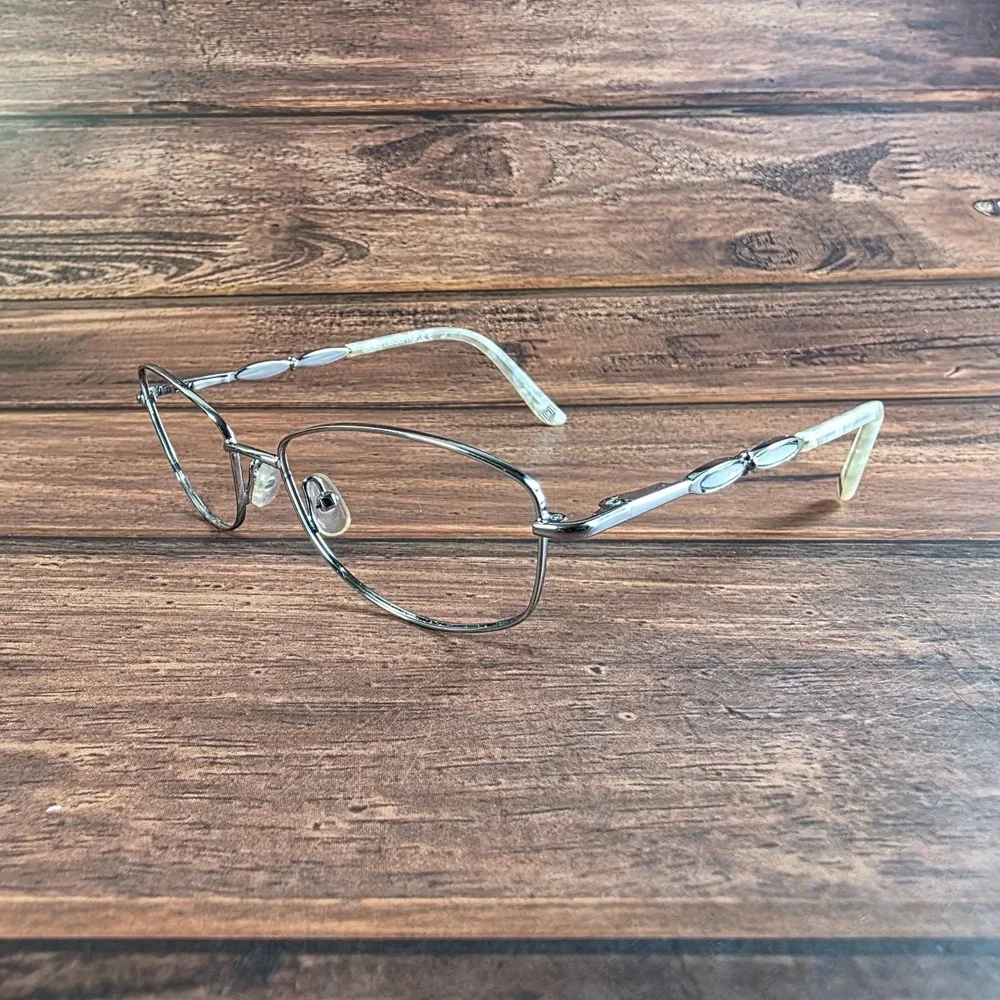 Liz Claiborne Women's‎ Silver Frame Eyeglasses 130mm Temple Length
